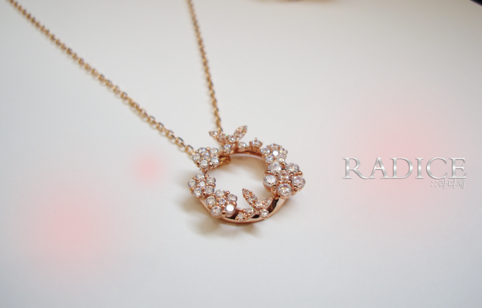 로즈골드 플라워세트